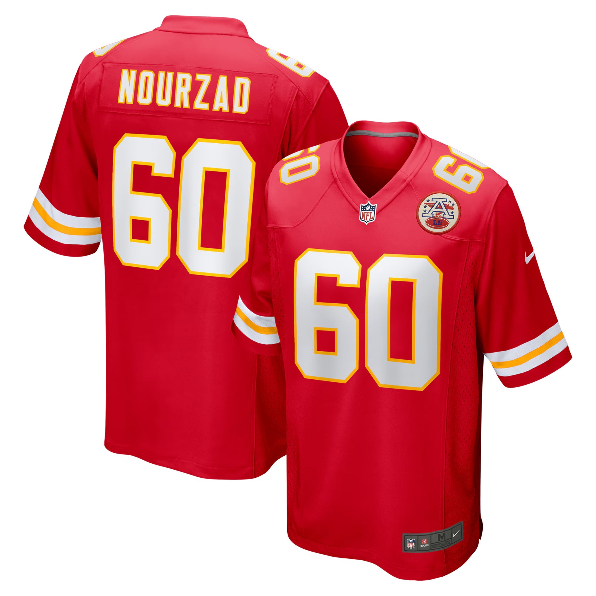 Kansas City Chiefs Hunter Nourzad Red Game Jersey
