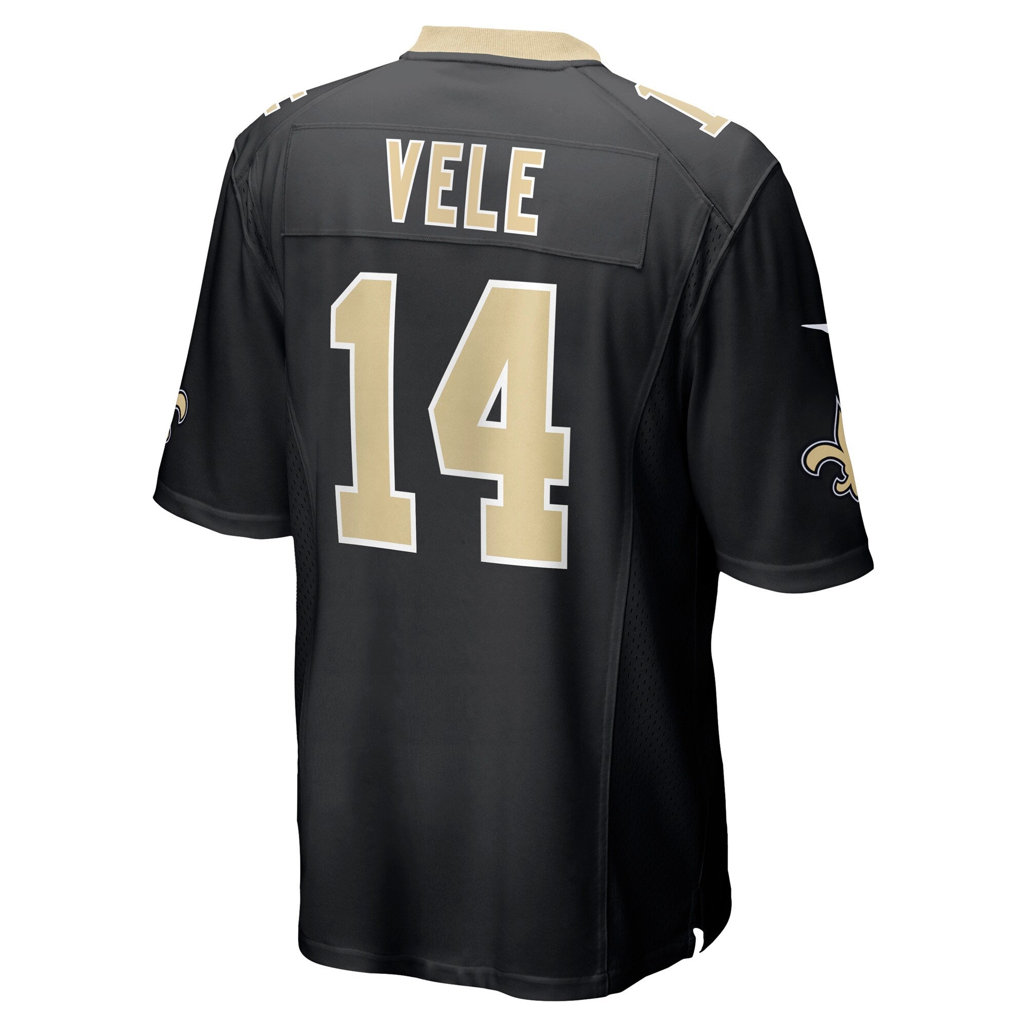 New Orleans Saints Devaughn Vele Black Team Game Jersey