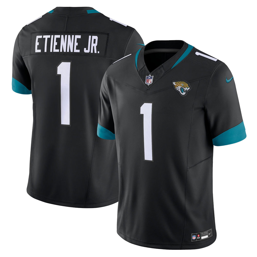 Jacksonville Jaguars Travis Etienne Black Vapor F.U.S.E. Limited Jersey