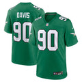 Philadelphia Eagles Jordan Davis Kelly Green Alternate Game Jersey