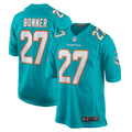 Miami Dolphins Ethan Bonner Aqua Game Jersey