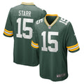 Green Bay Packers Bart Starr Green Retired Player Game Jersey