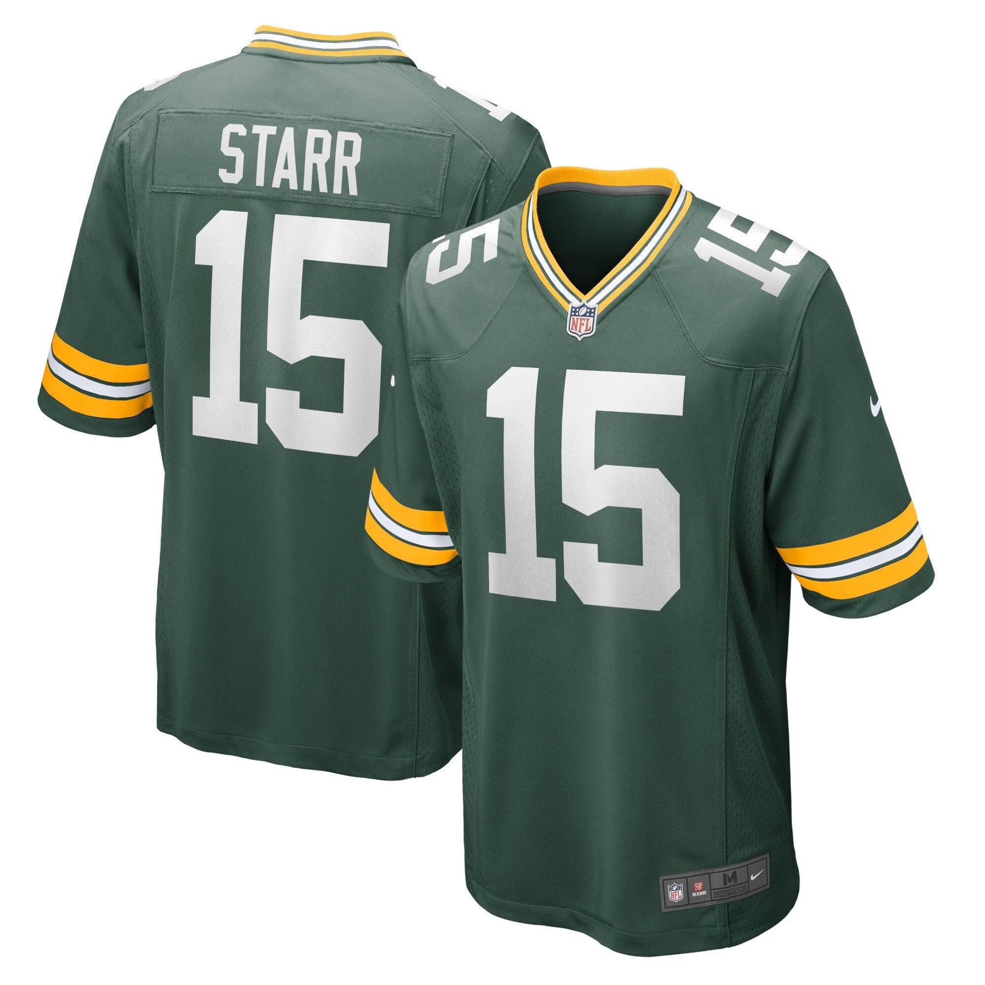 Green Bay Packers Bart Starr Green Retired Player Game Jersey