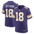 Minnesota Vikings Justin Jefferson Purple Classic Player Game Jersey