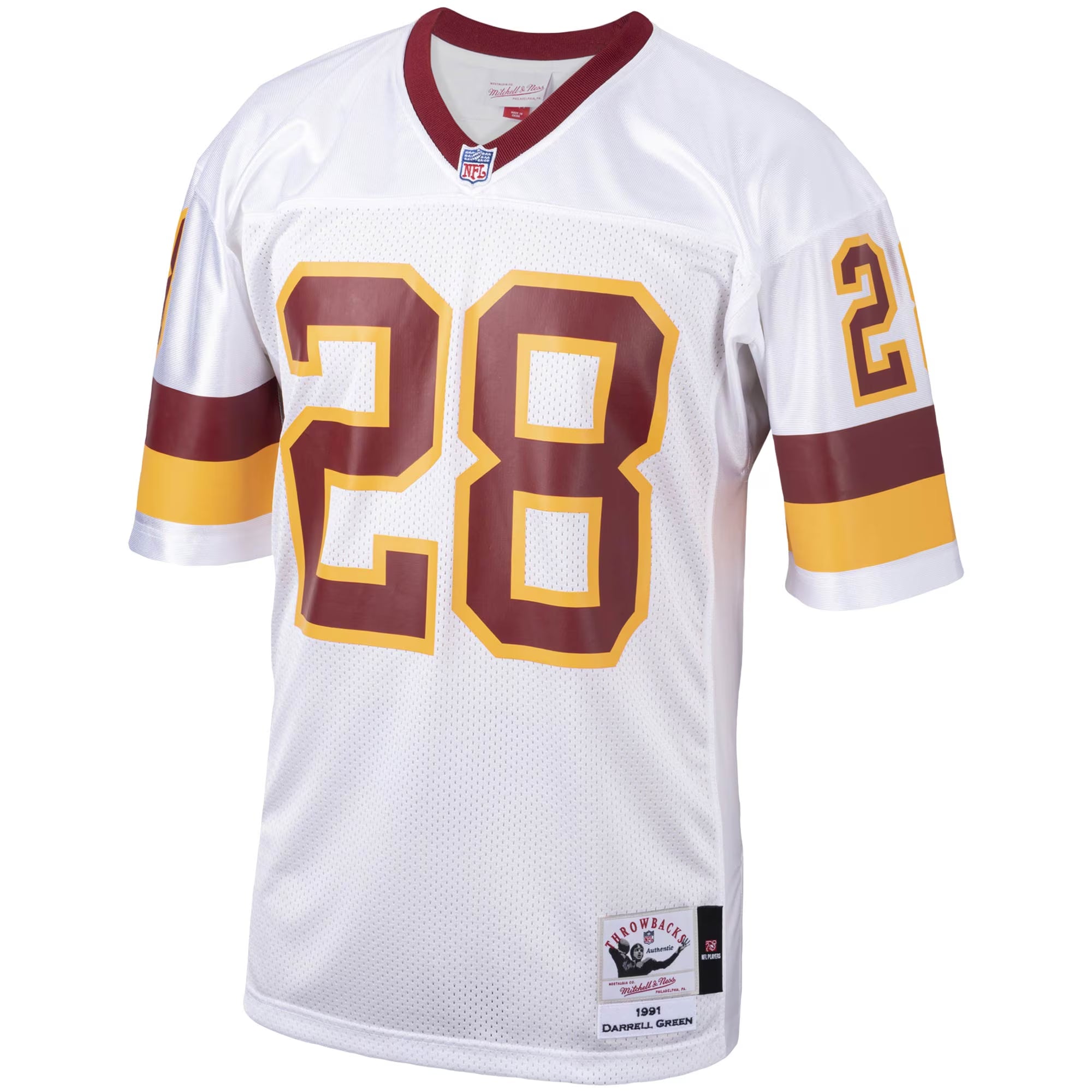 Washington Football Team 1991 Darrell Green Mitchell & Ness White Authentic Throwback Retired Player Jersey