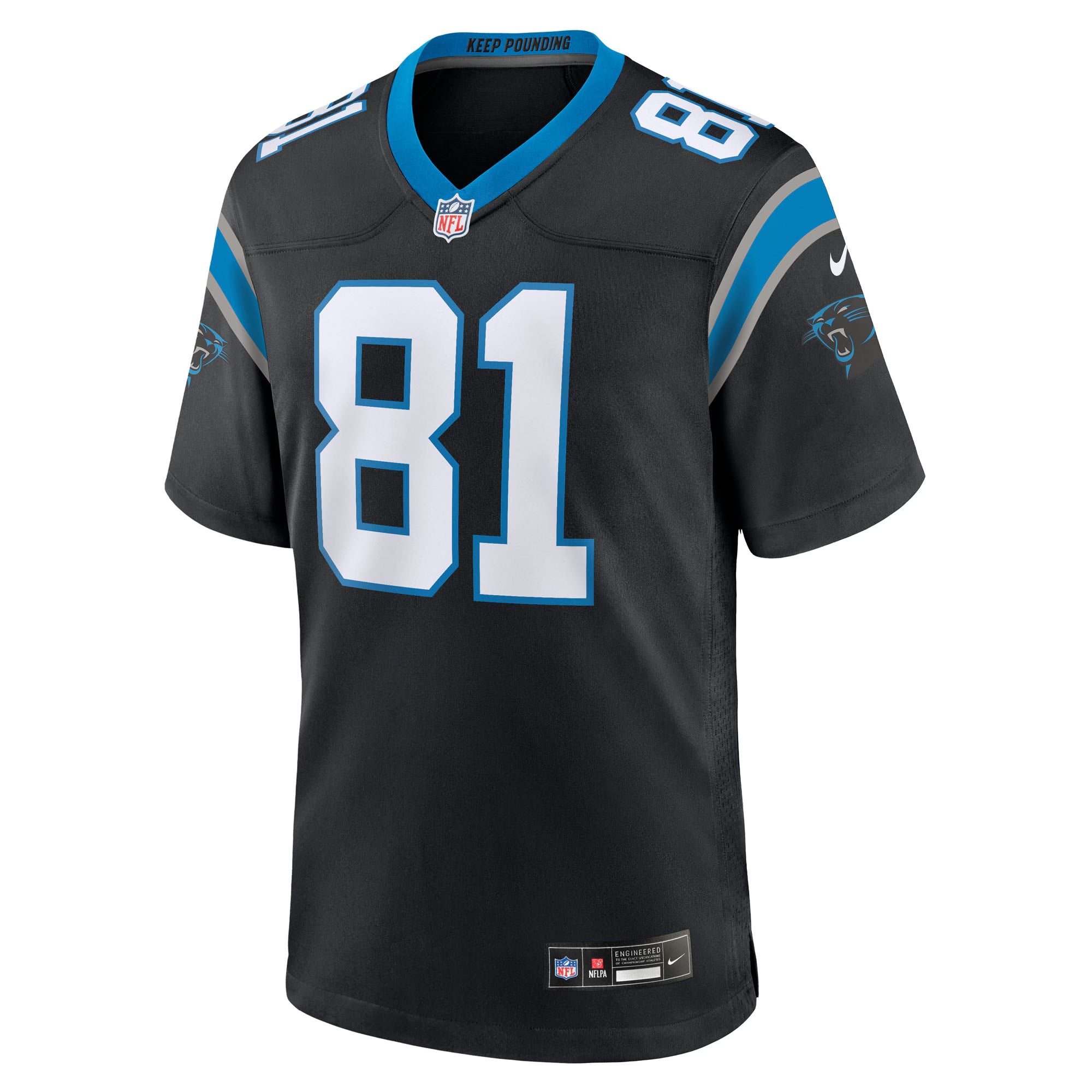 Carolina Panthers Dalevon Campbell Black Team Game Jersey