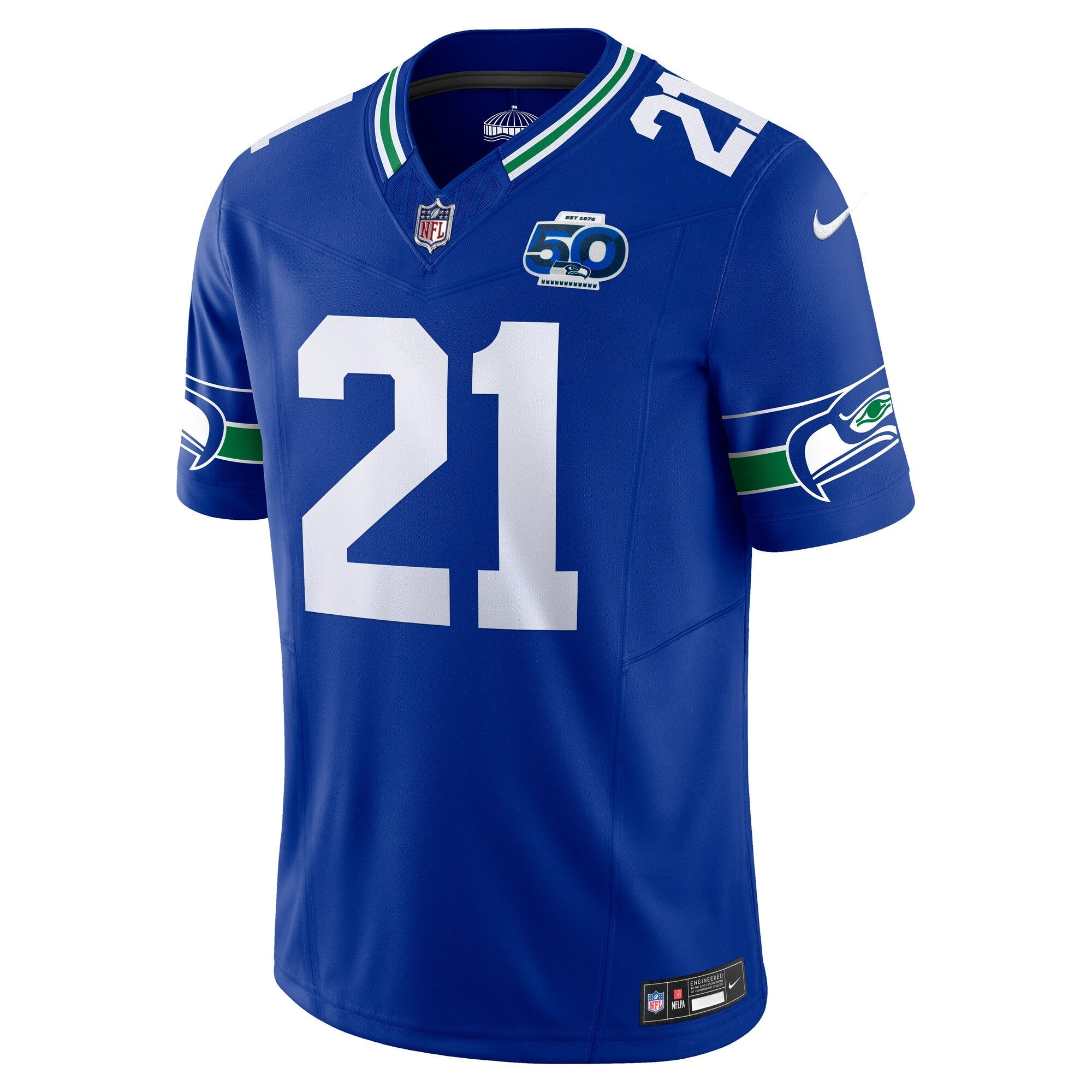 Seattle Seahawks Devon Witherspoon Royal 50th Season Vapor F.U.S.E. Limited Jersey