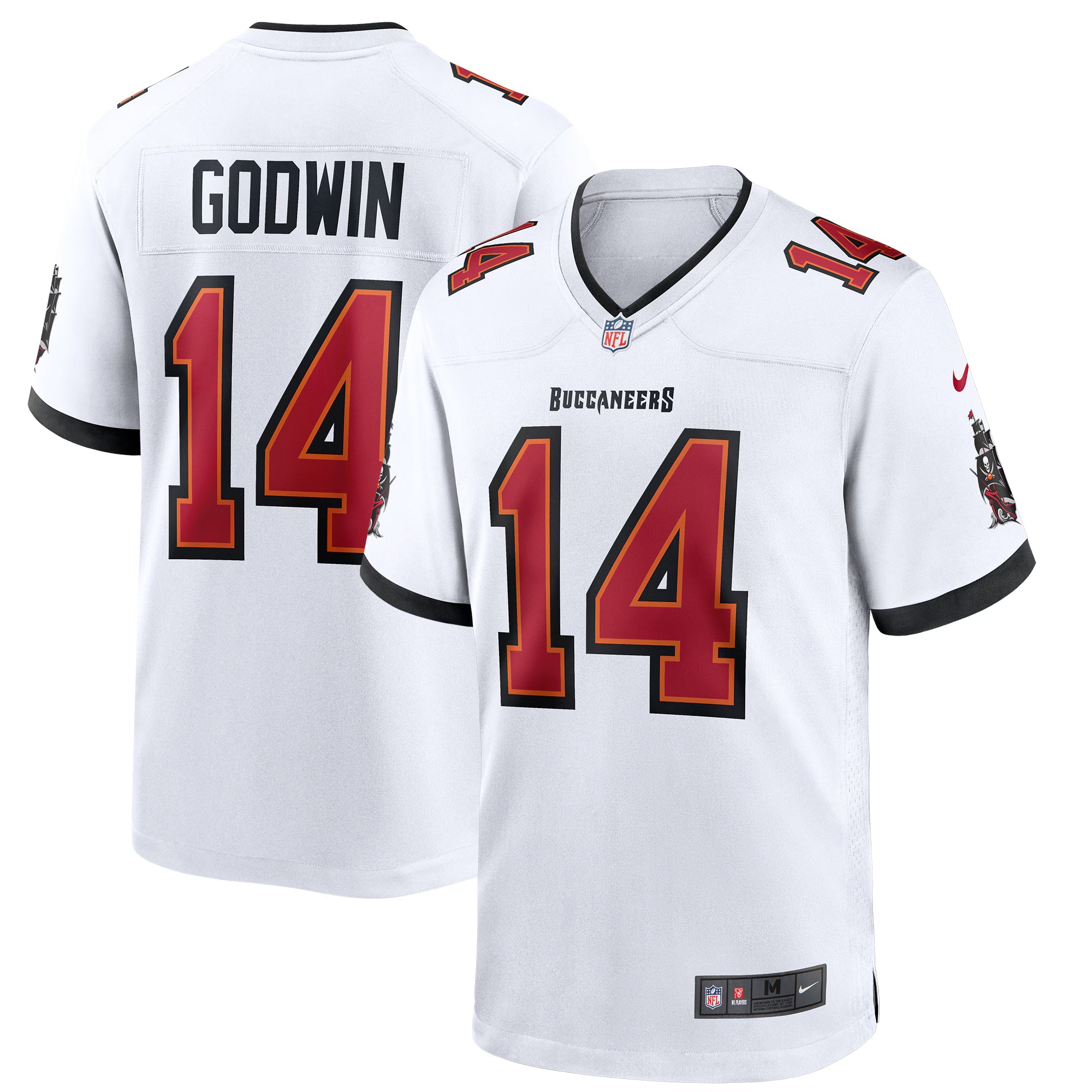 Tampa Bay Buccaneers Chris Godwin White Game Jersey