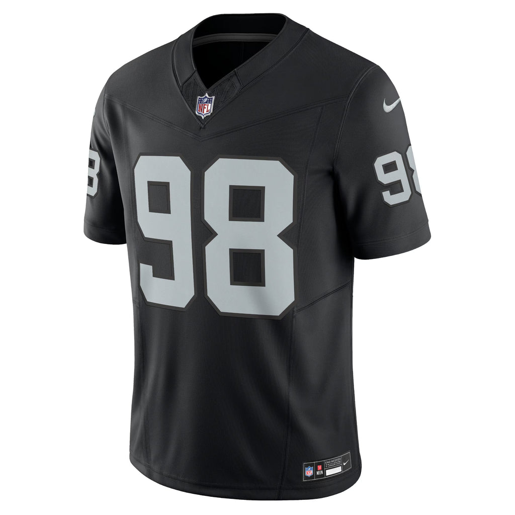 Las Vegas Raiders Maxx Crosby Black Vapor F.U.S.E. Limited Jersey