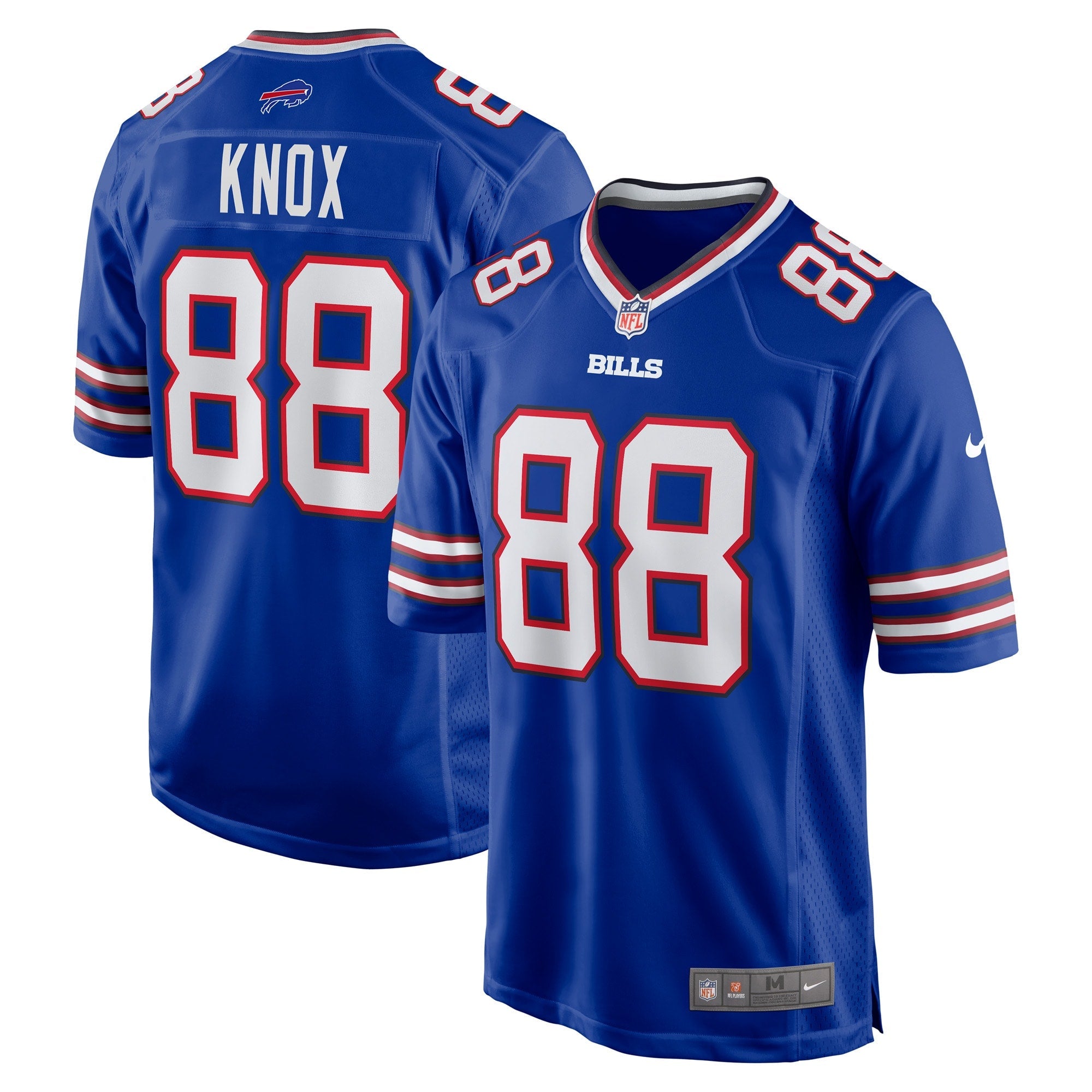 Buffalo Bills Dawson Knox Royal Game Player Jersey