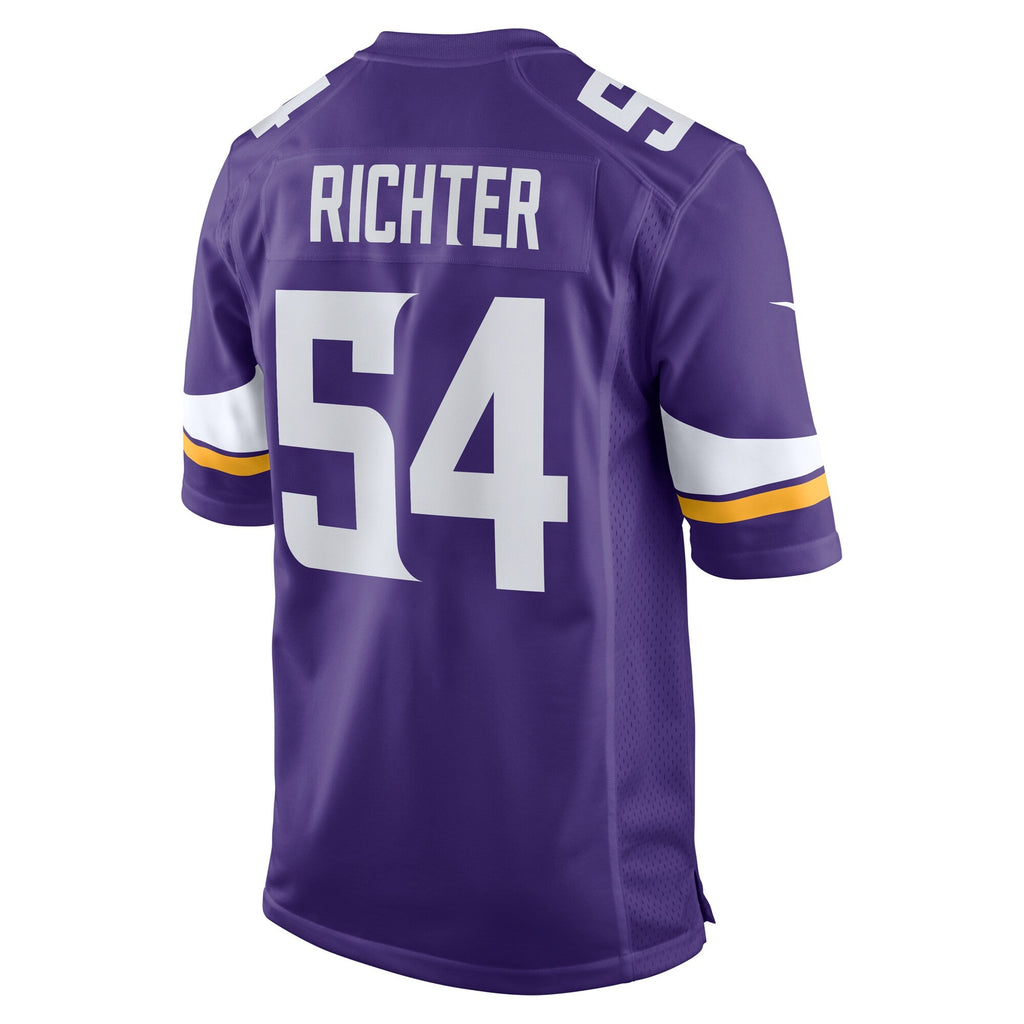 Minnesota Vikings Bo Richter Purple Team Game Jersey