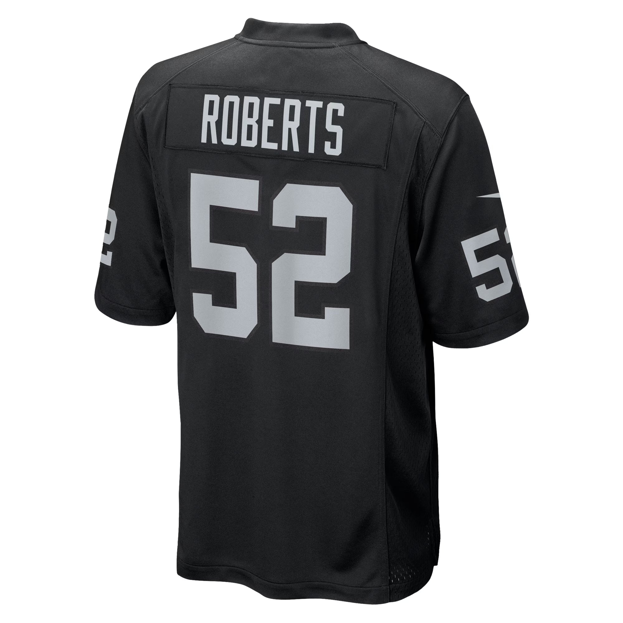 Las Vegas Raiders Elandon Roberts Black Team Game Jersey