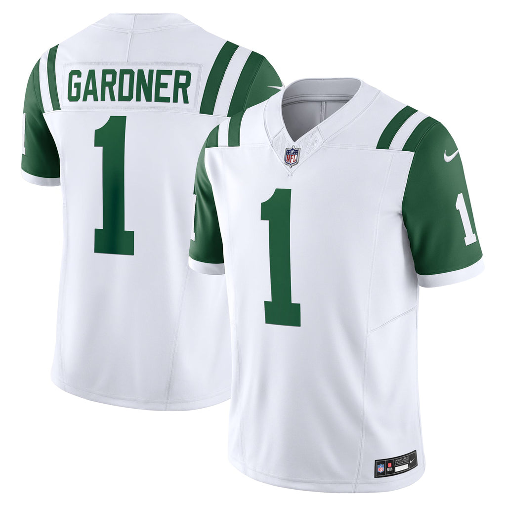 New York Jets Ahmad Sauce Gardner White Classic Alternate Vapor F.U.S.E. Limited Jersey