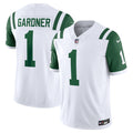 New York Jets Ahmad Sauce Gardner White Classic Alternate Vapor F.U.S.E. Limited Jersey