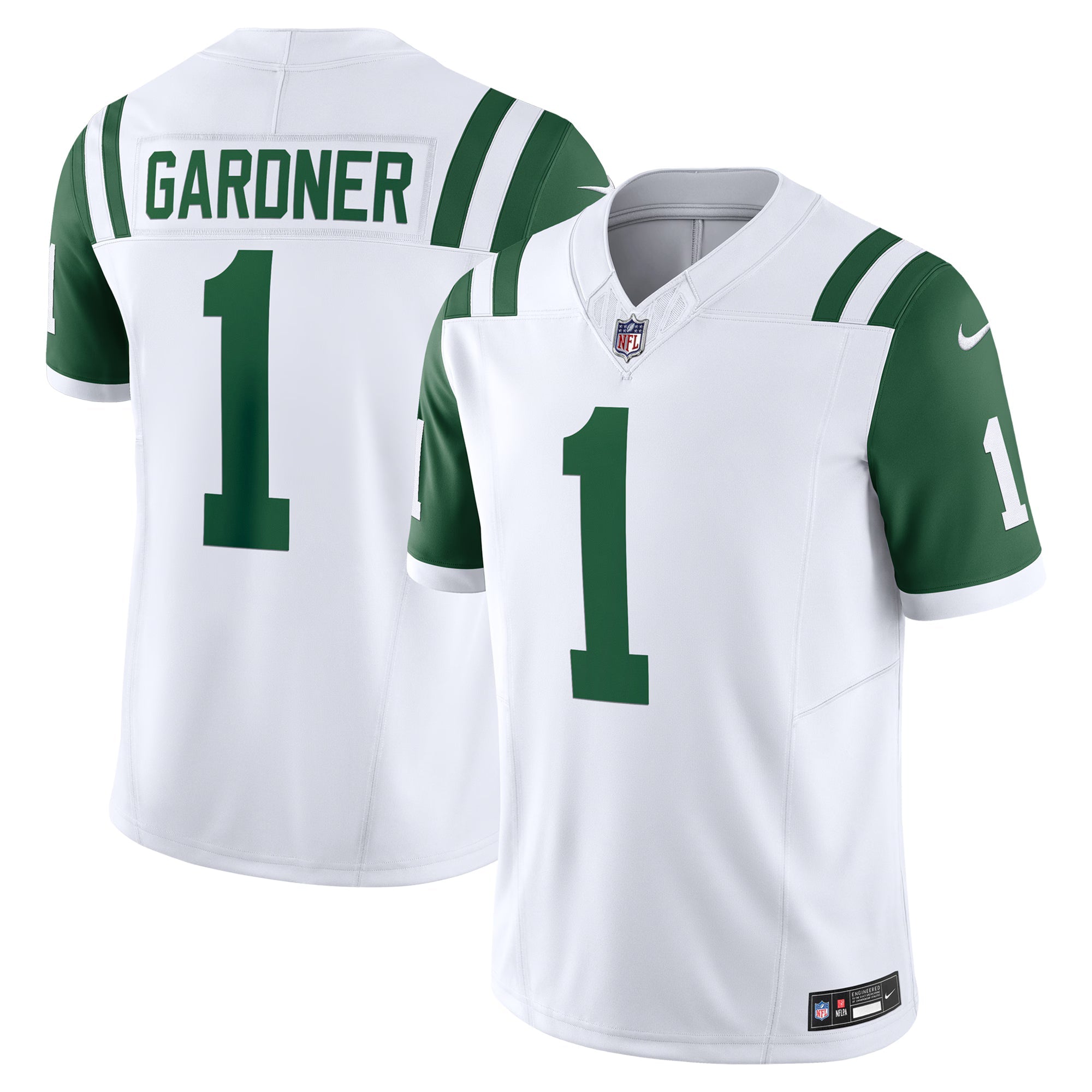 New York Jets Ahmad Sauce Gardner White Classic Alternate Vapor F.U.S.E. Limited Jersey