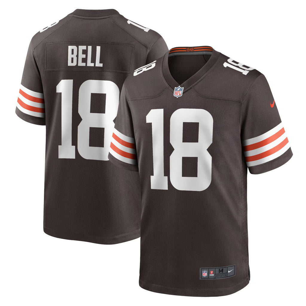 Cleveland Browns David Bell Brown Game Jersey