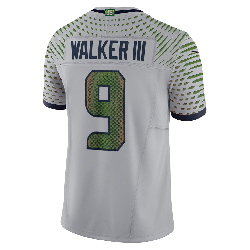 Seattle Seahawks Kenneth Walker III Wolf Gray 2025 Rivalries Collection Limited Jersey