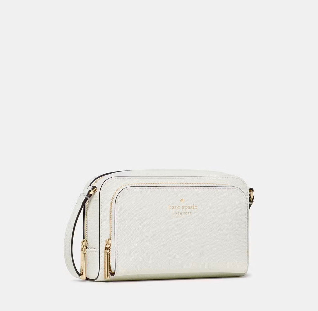 NWT Kate Spade  Staci Dual Zip Around Mini Crossbody In Meringue