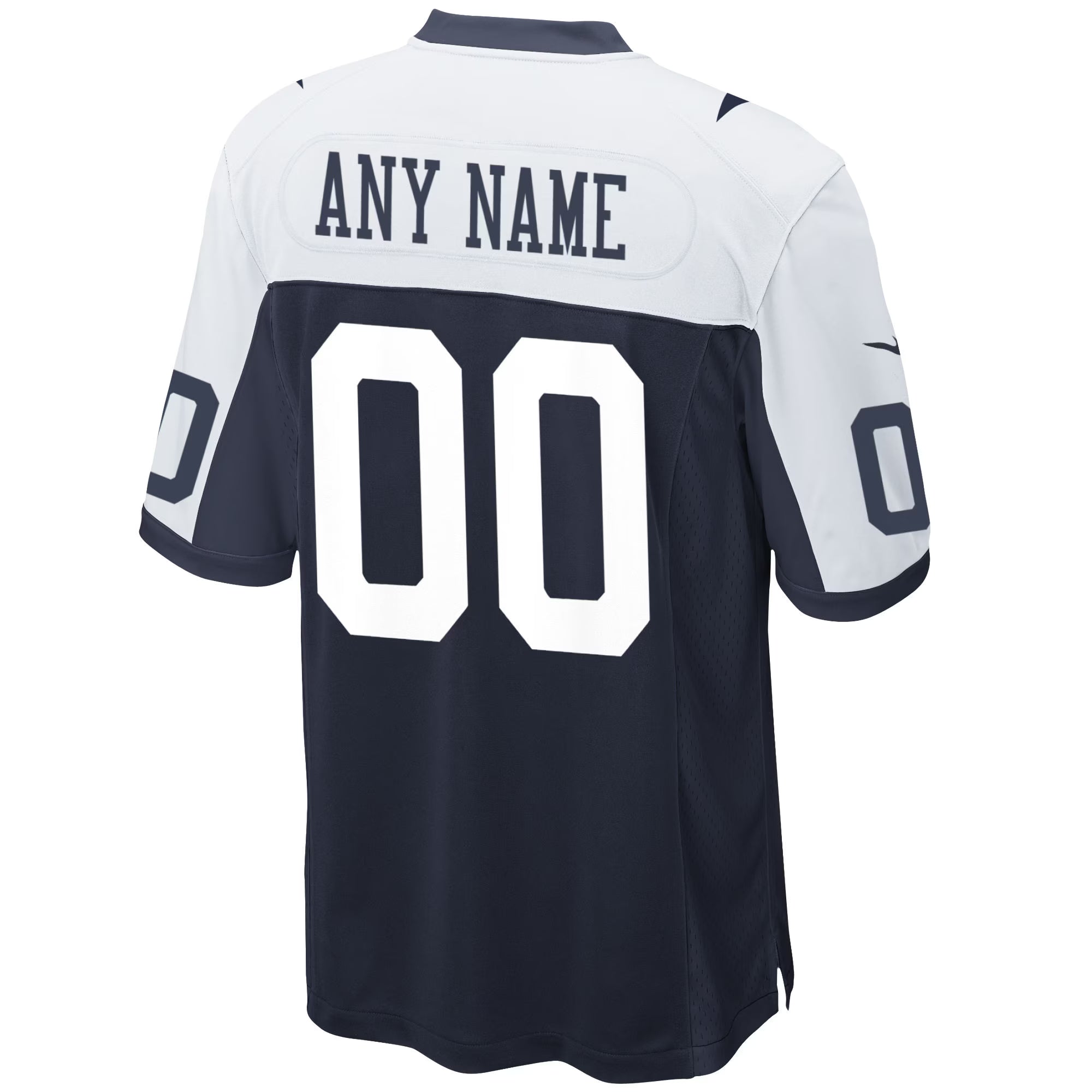 Dallas Cowboys Navy Alternate Custom Game Jersey
