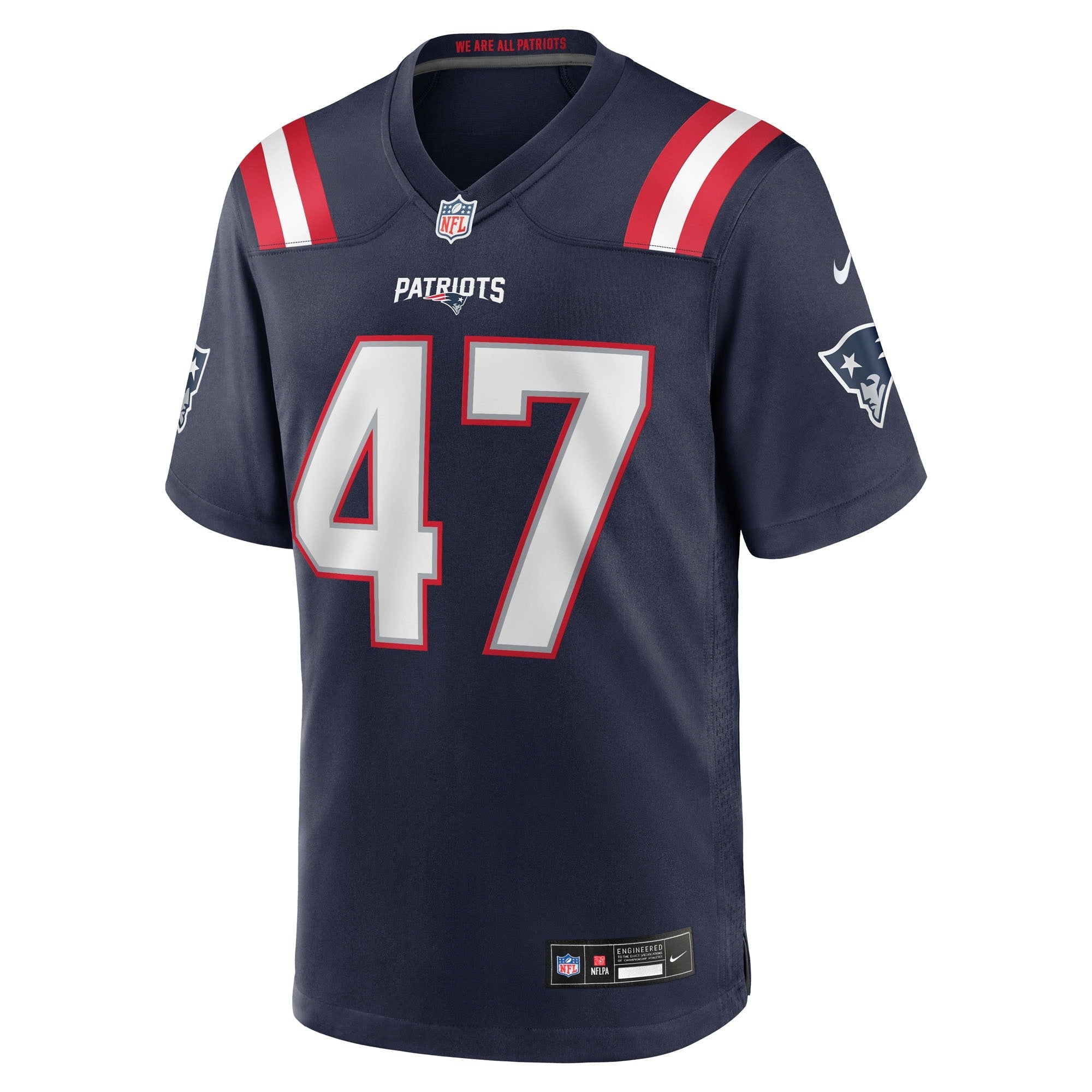 New England Patriots Julian Ashby Navy Team Game Jersey