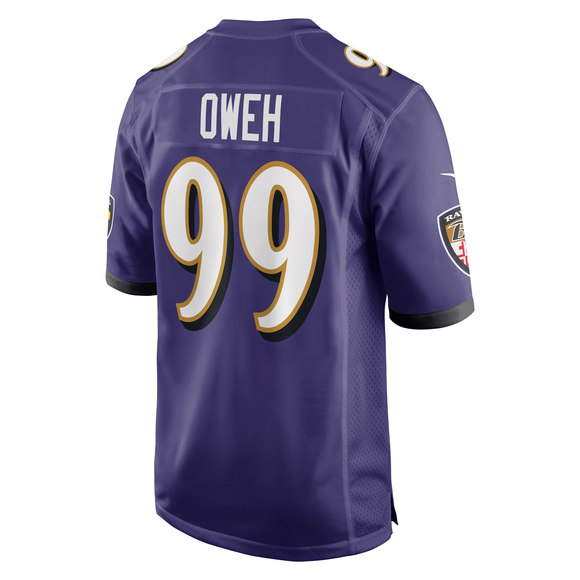 Baltimore Ravens Odafe Oweh Purple Game Jersey