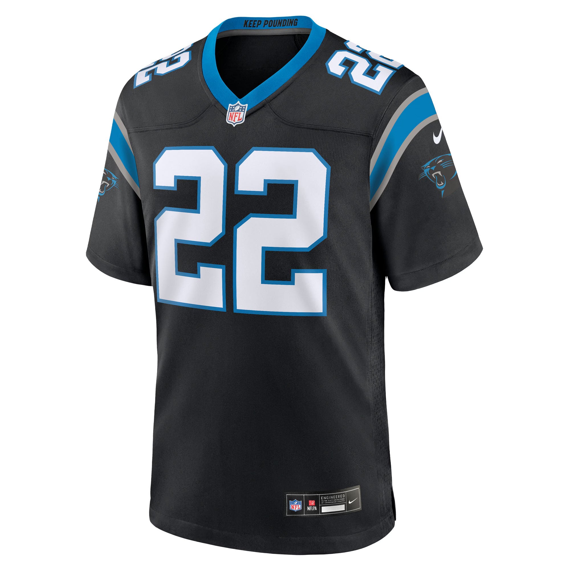 Carolina Panthers Lathan Ransom Black Team Game Jersey
