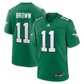 Philadelphia Eagles A.J. Brown Kelly Green Alternate Game Player Jersey