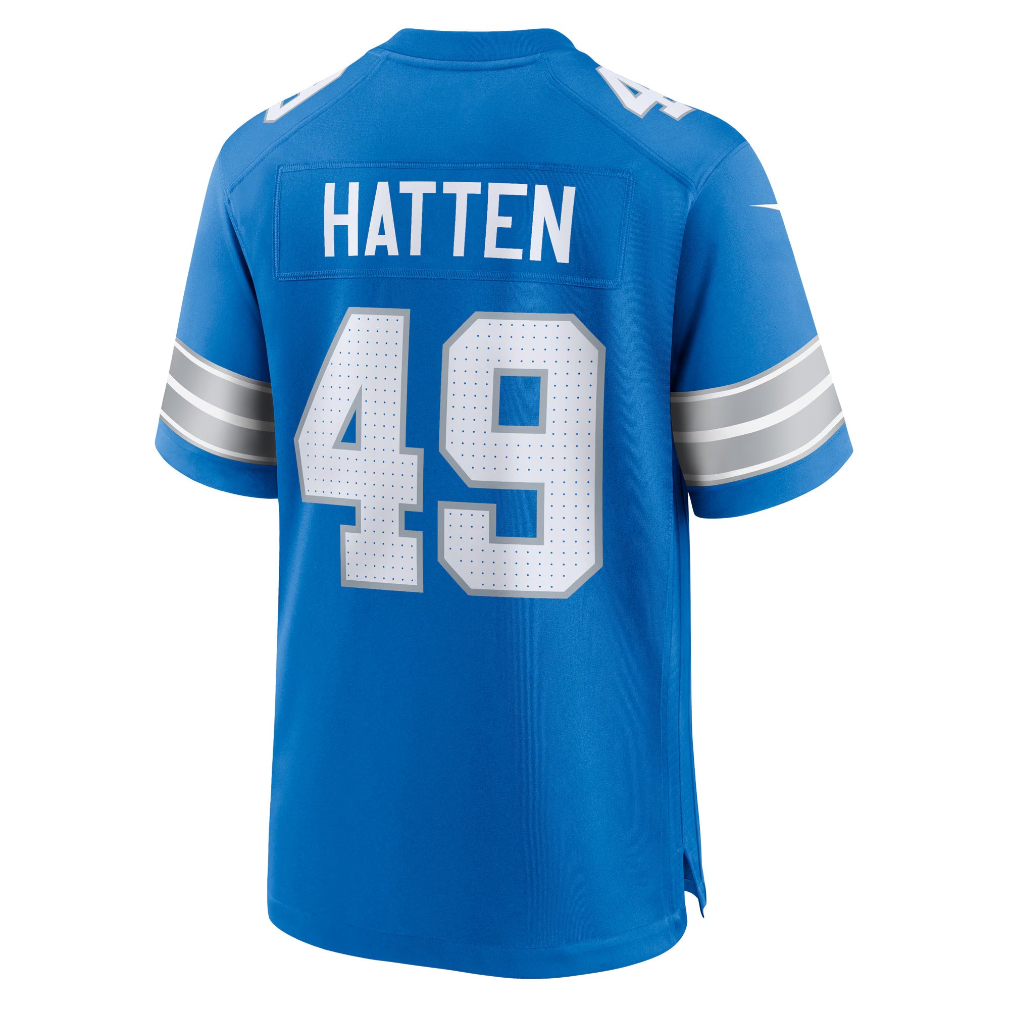 Detroit Lions Hogan Hatten Blue Game Jersey