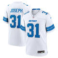 Detroit Lions Kerby Joseph White Game Jersey