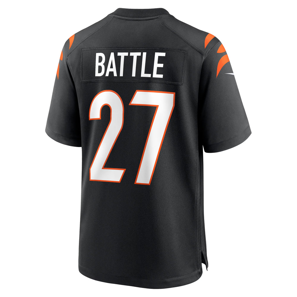 Cincinnati Bengals Jordan Battle Black Team Game Jersey