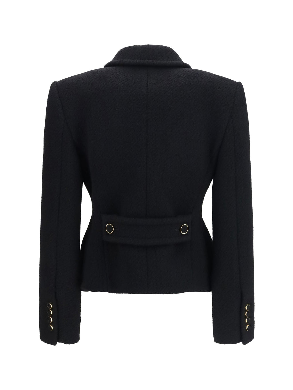 Chloé Women Cropped Single-Breasted Blazer With Fabric Buttons