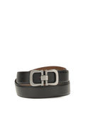 Ferragamo Men Reversible Leather Belt With Logo