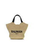 Balmain Women Mini Crochet Tote Bag