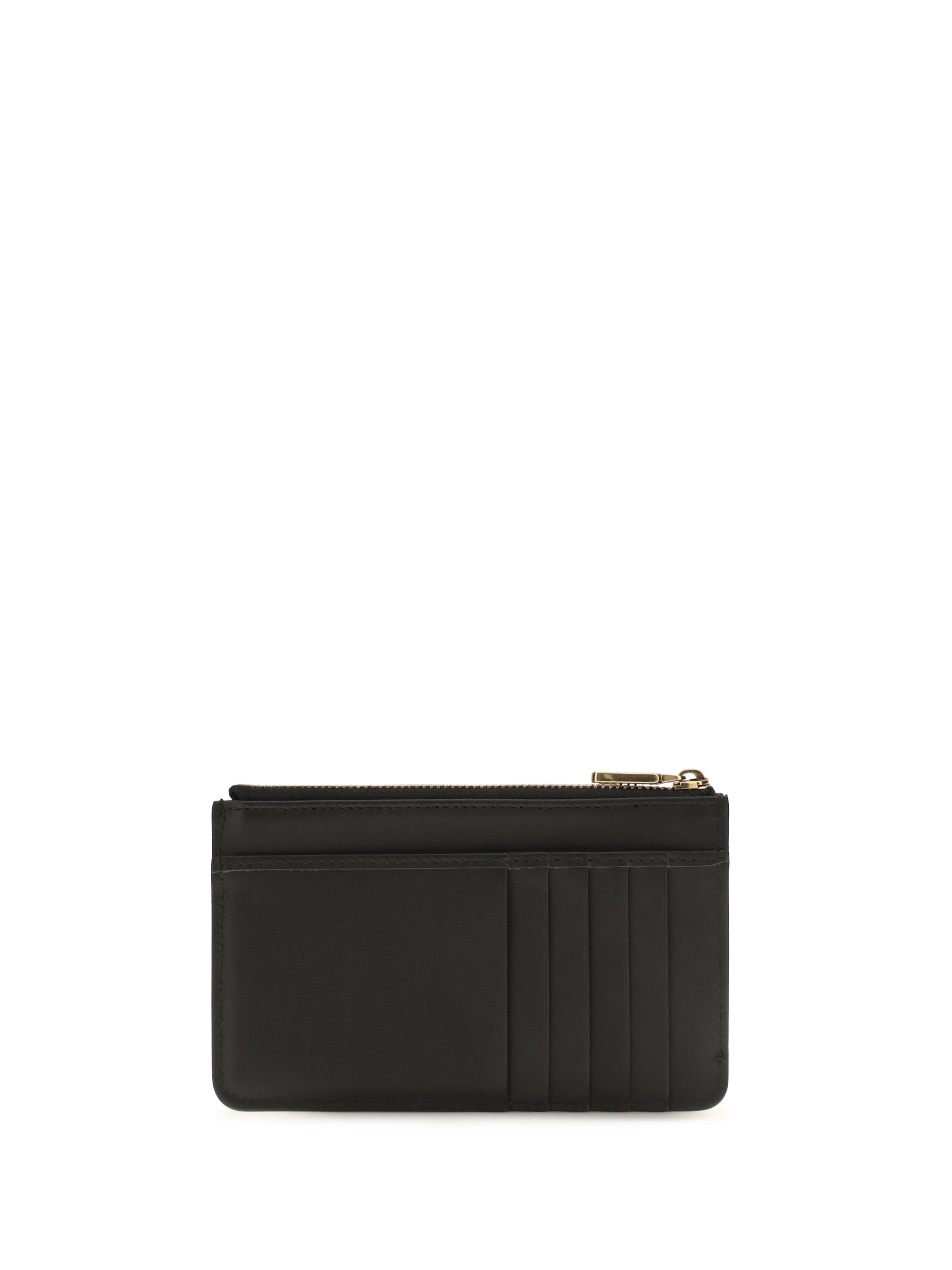 Dolce & Gabbana Women Leather Zip Card Holder