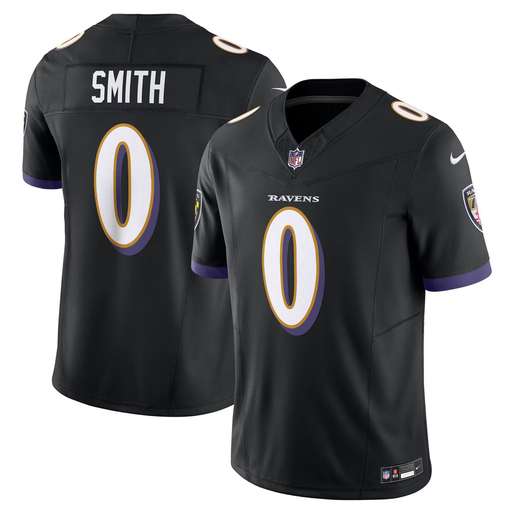 Baltimore Ravens Roquan Smith Black Alternate Vapor F.U.S.E. Limited Jersey