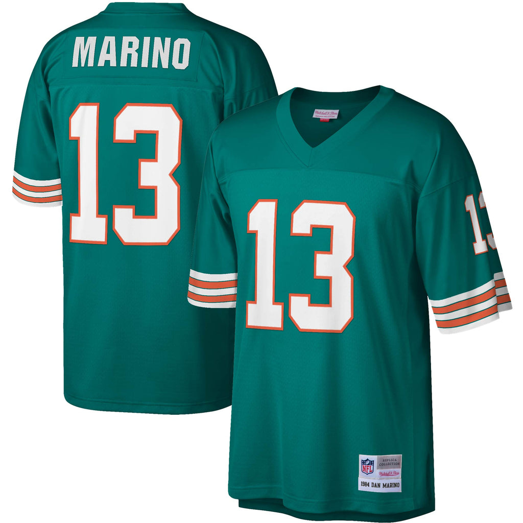 Miami Dolphins Dan Marino Mitchell & Ness Aqua Legacy Replica Jersey