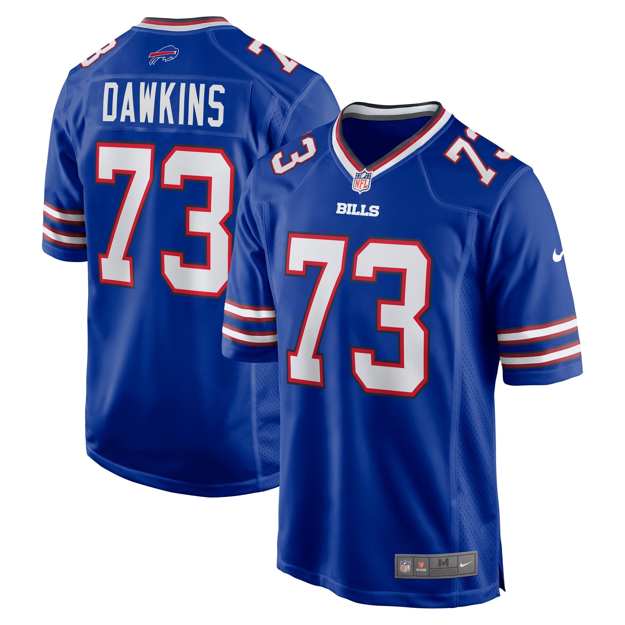Buffalo Bills Dion Dawkins Royal Game Player Jersey