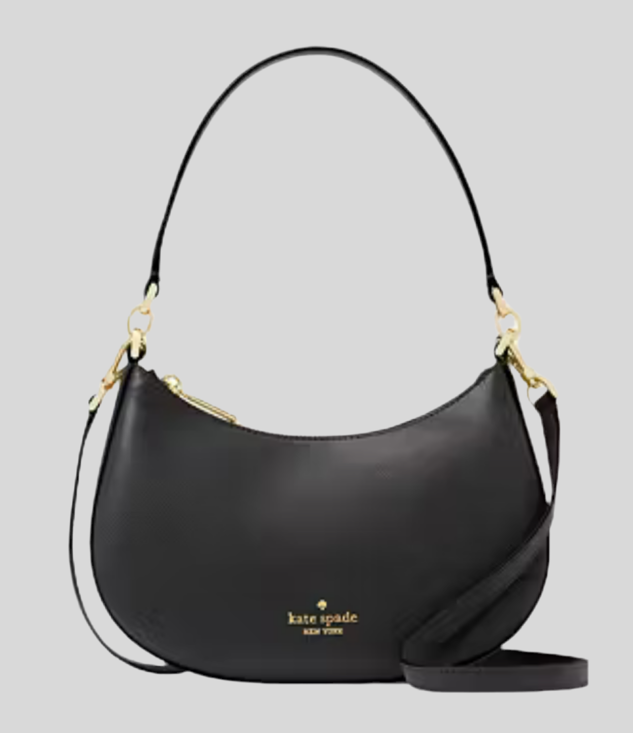 NWT Kate Spade Paige Convertible Medium Leather Crossbody In Black