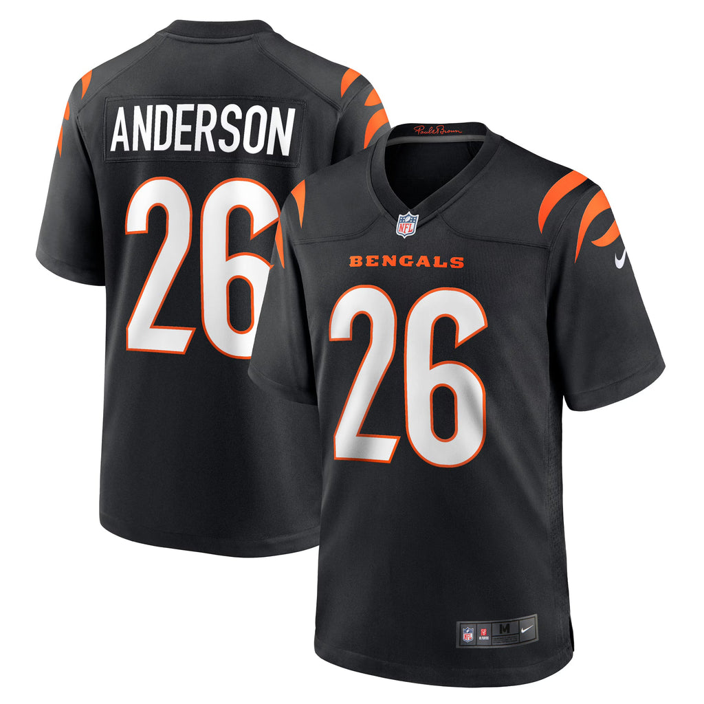 Cincinnati Bengals Tycen Anderson Black Game Player Jersey