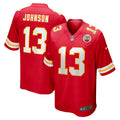 Kansas City Chiefs Nazeeh Johnson Red Game Player Jersey