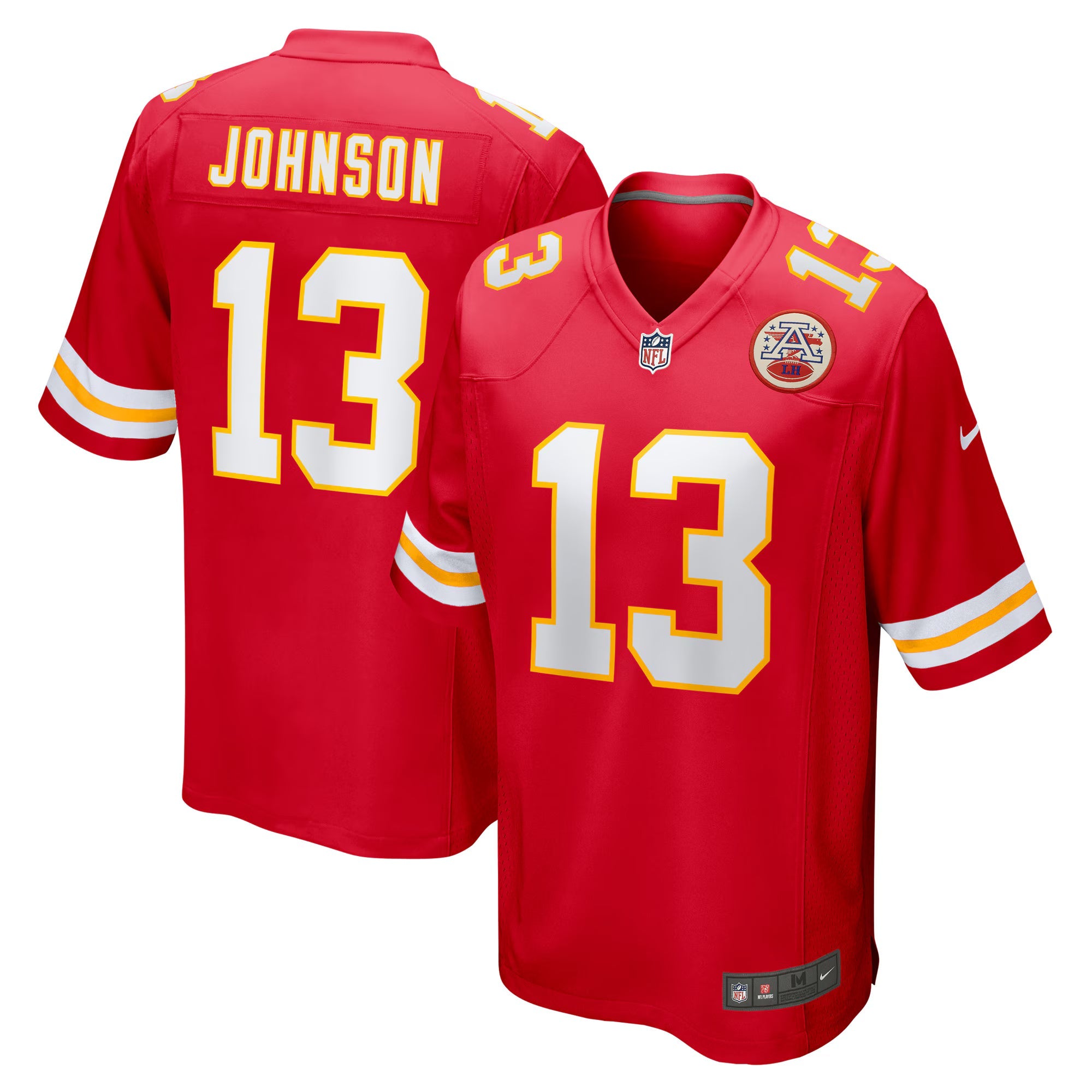 Kansas City Chiefs Nazeeh Johnson Red Game Player Jersey