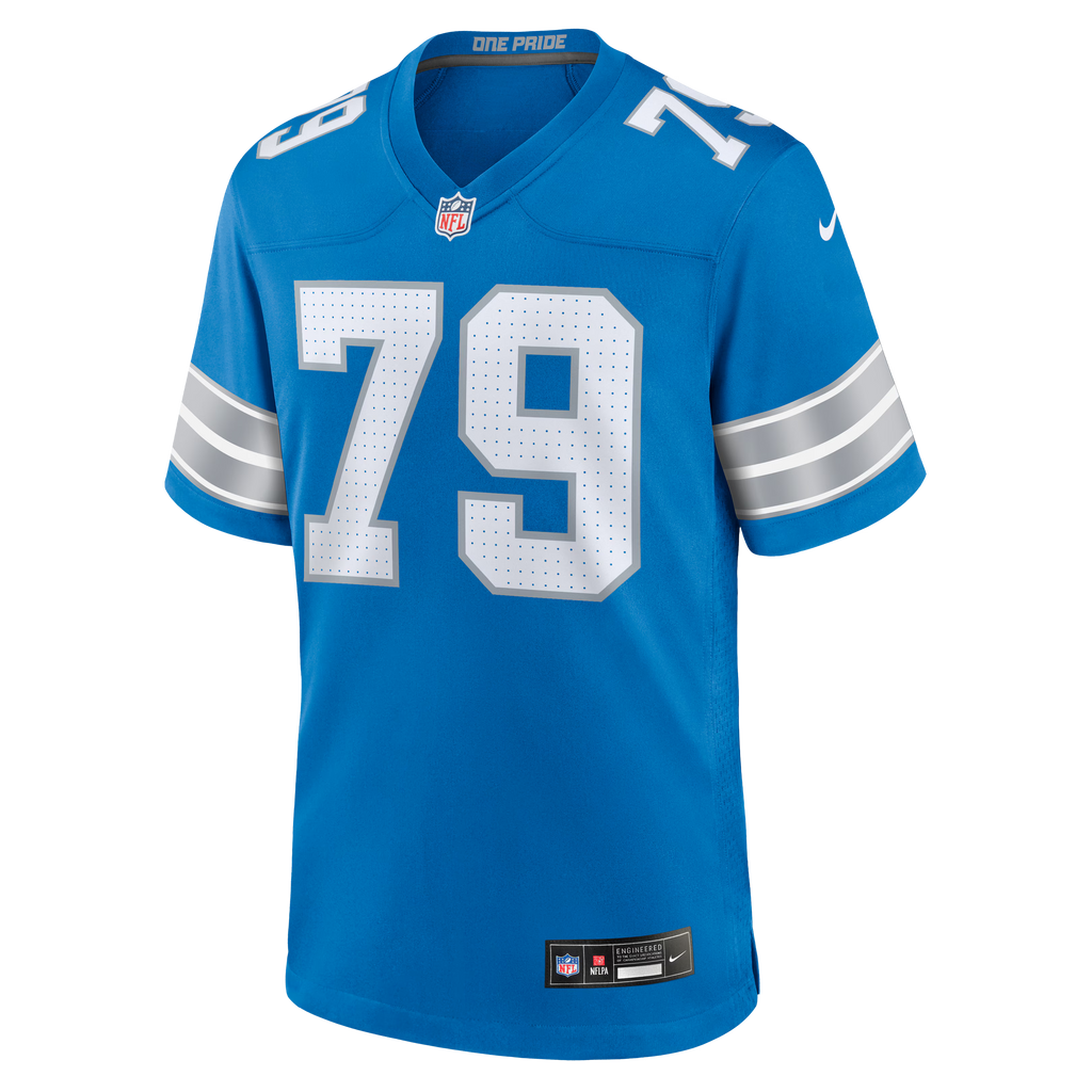 Detroit Lions Quinton Jefferson Blue Team Game Jersey