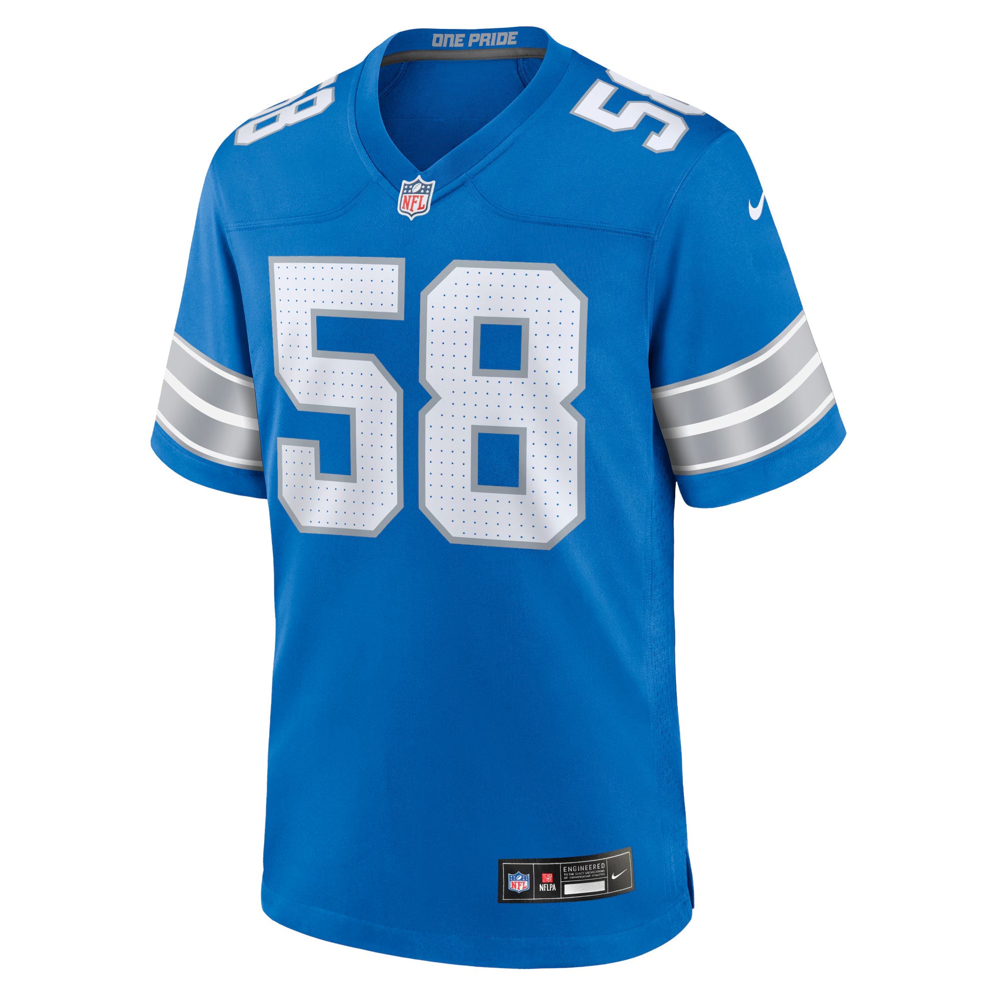 Detroit Lions Penei Sewell Blue Game Jersey