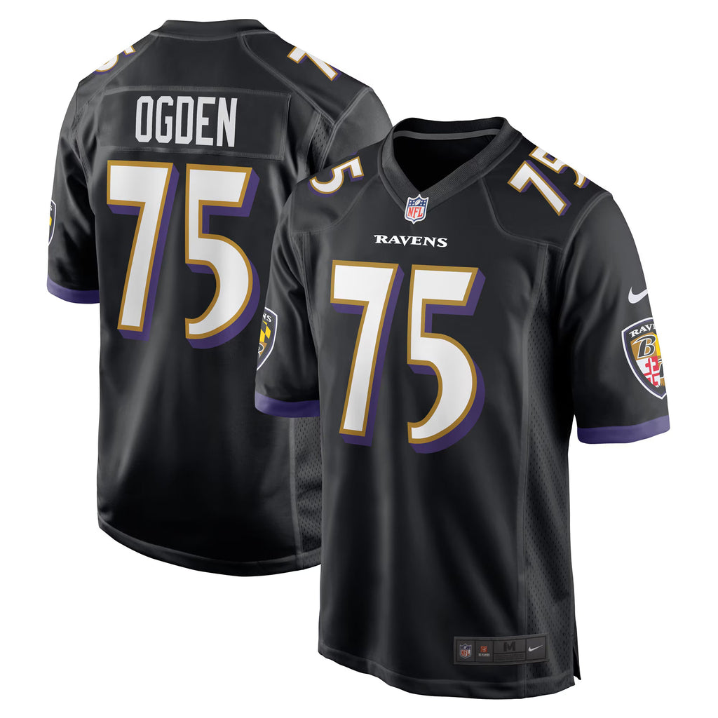 Baltimore Ravens Jonathan Ogden Black Retired Player Alternate Game Jersey