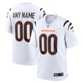 Cincinnati Bengals White Game Custom Jersey