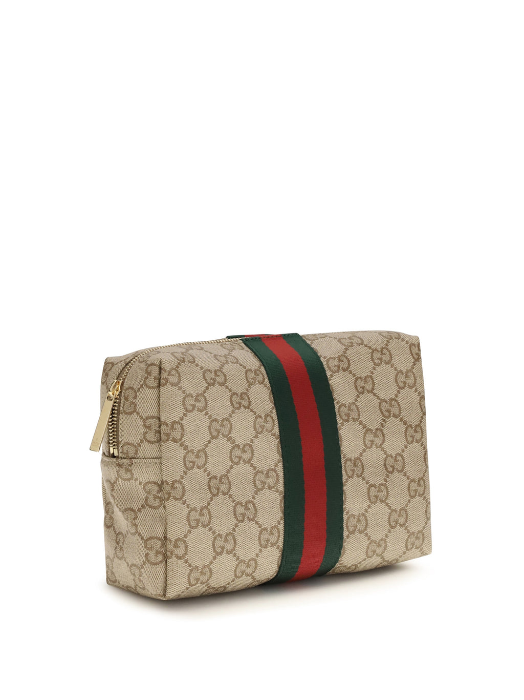 Gucci Women Medium Beauty Case With Web Stripe
