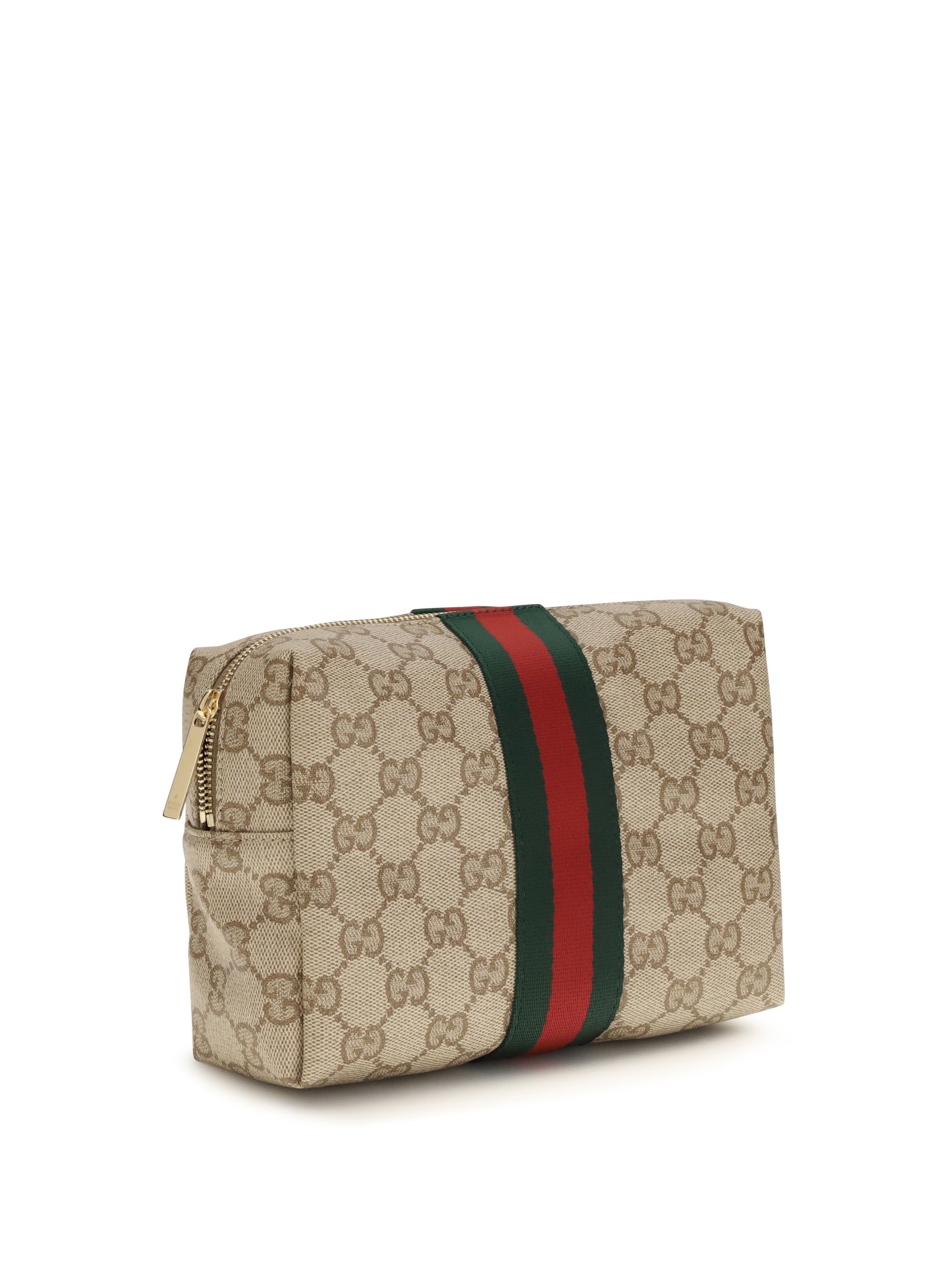Gucci Women Medium Beauty Case With Web Stripe