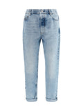 Brunello Cucinelli Men Straight-Leg Turn-Up Jeans