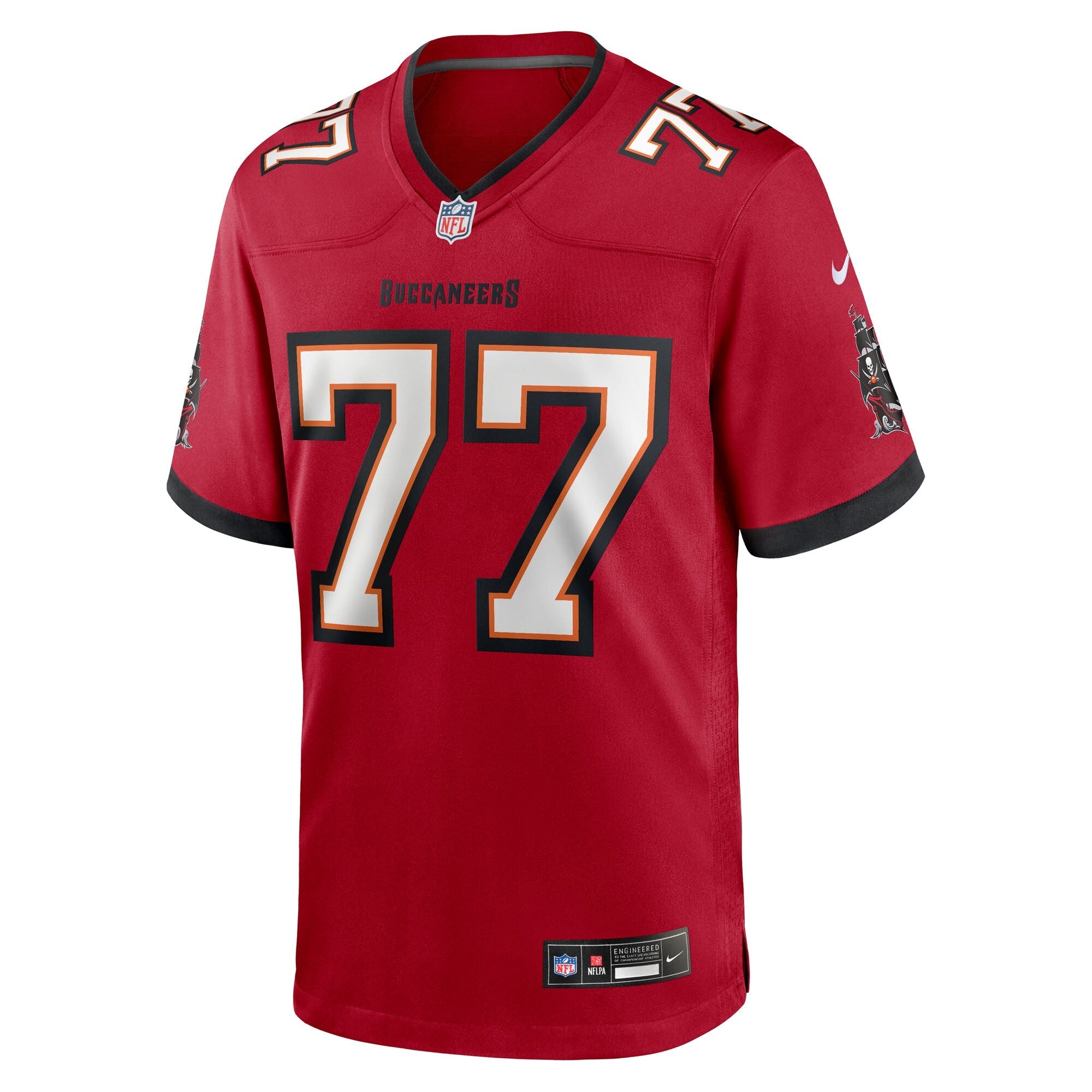 Tampa Bay Buccaneers Charlie Heck Red Team Game Jersey