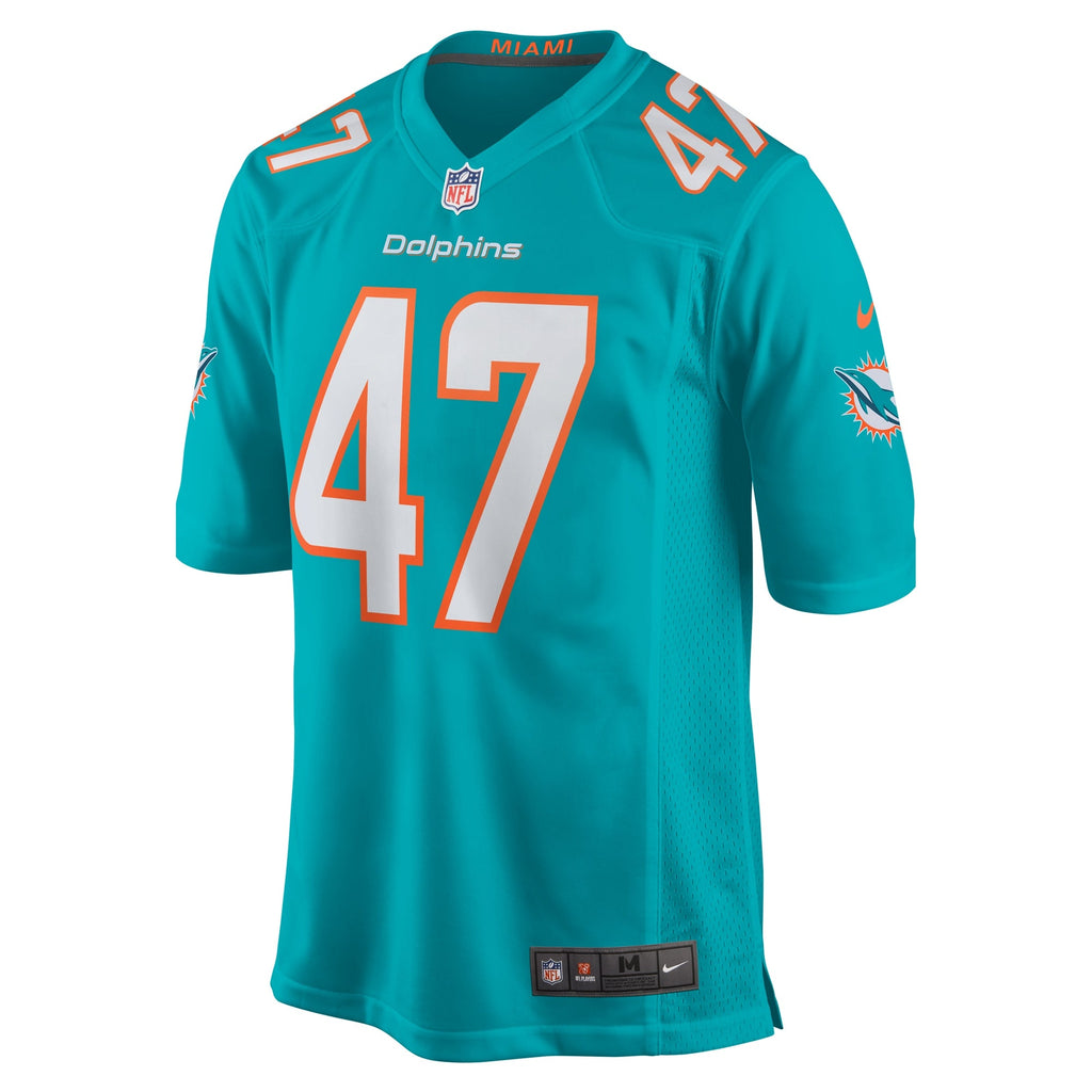 Miami Dolphins Cam Brown Aqua Game Jersey